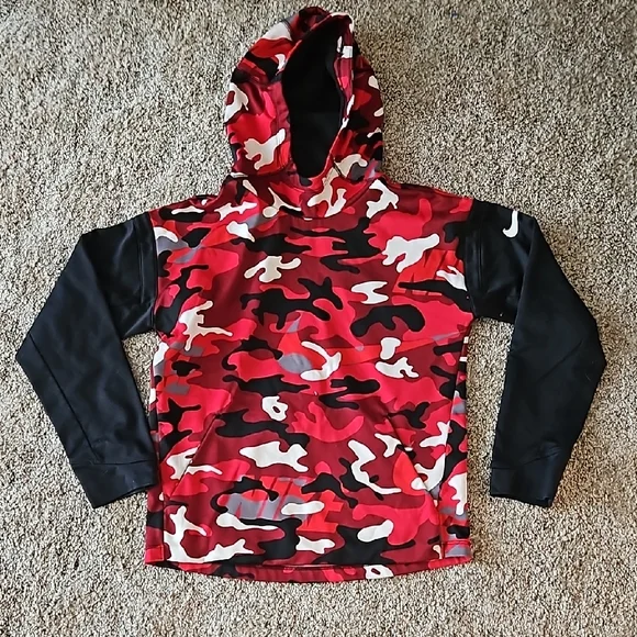Nike Shirts Tops Nike Red Camo Kids Hoodie Poshmark